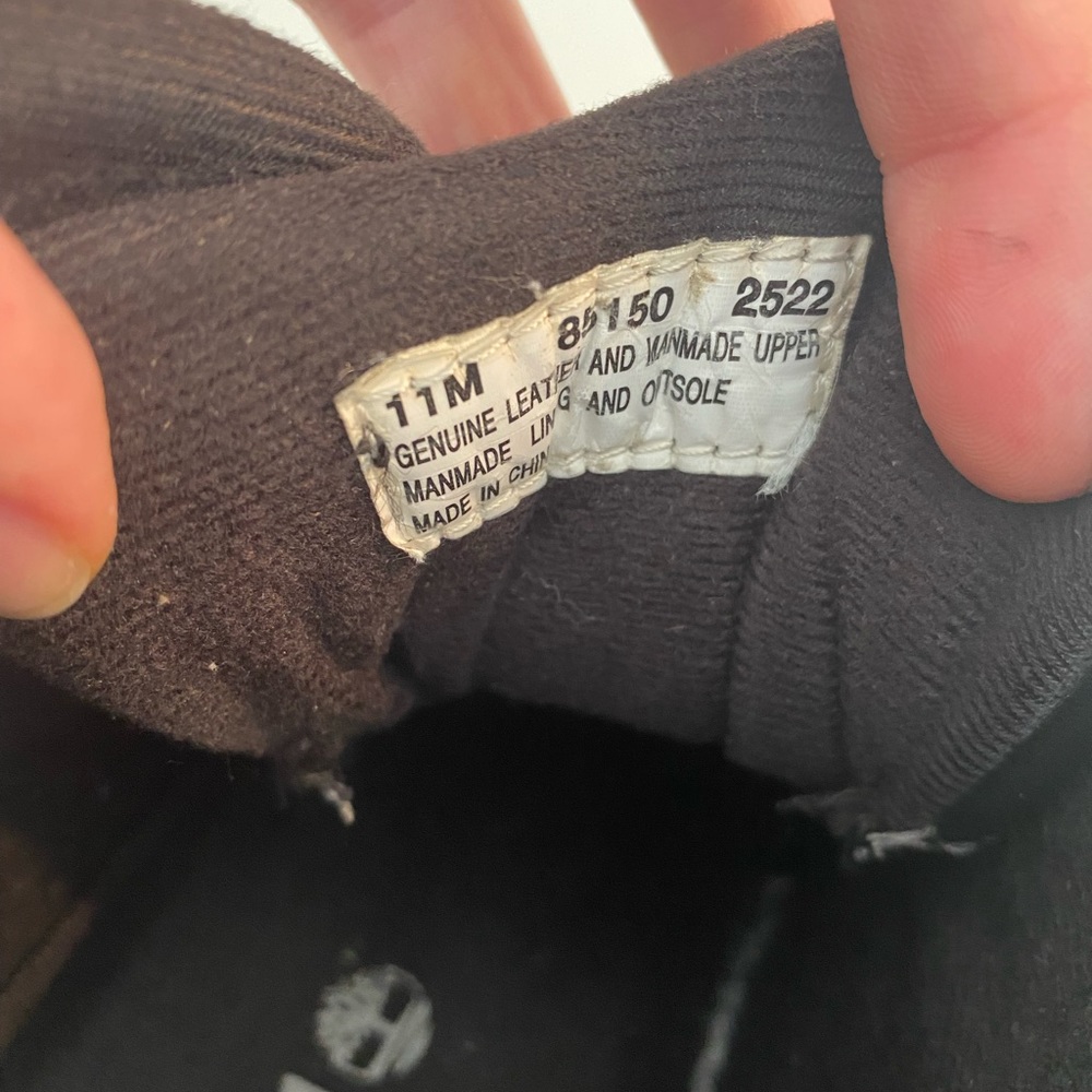 Timberland men leather shoes white stitch 11 M - Picture 9 of 13